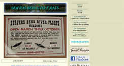 Desktop Screenshot of beaversbendriverfloats.com